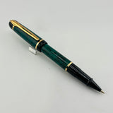 Waterman Phileas Green Marble Set - Roller Ball and Mechanical Pencil