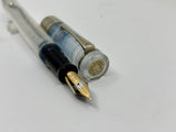 Bexley Deluxe 1993 Clear Demonstrator 047/100 solid gold clip and cap band - Fountain Pen