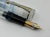 Bexley Deluxe 1993 Clear Demonstrator 047/100 solid gold clip and cap band - Fountain Pen
