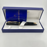Waterman Pen Hemisphere Black Lacquer Set - 2 Ballpoint Pen