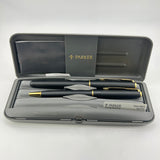 Parker Black Matte Sonnet Pen Set - Ballpoint Pen and Roller Pen