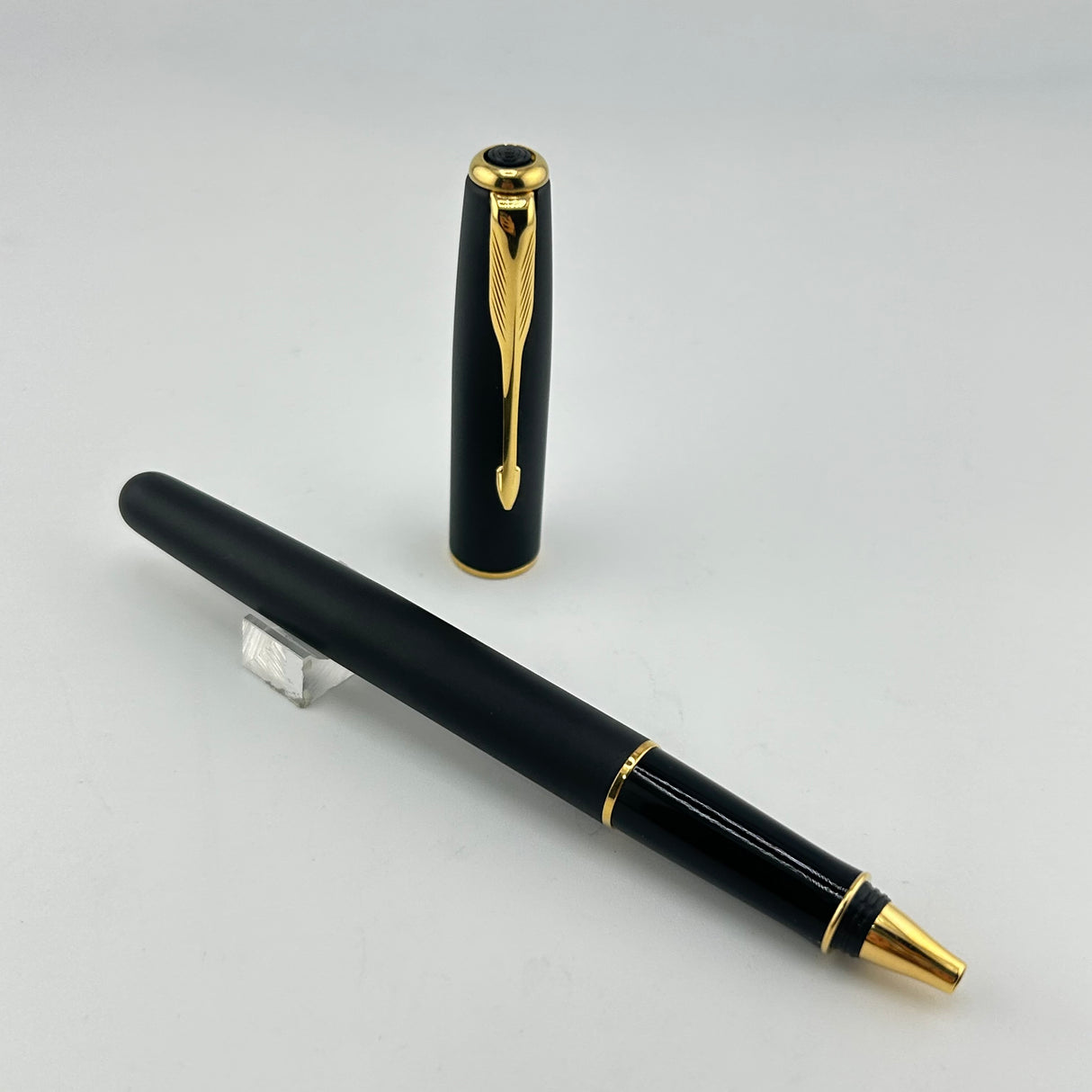 Parker Black Matte Sonnet Pen Set - Ballpoint Pen and Roller Pen