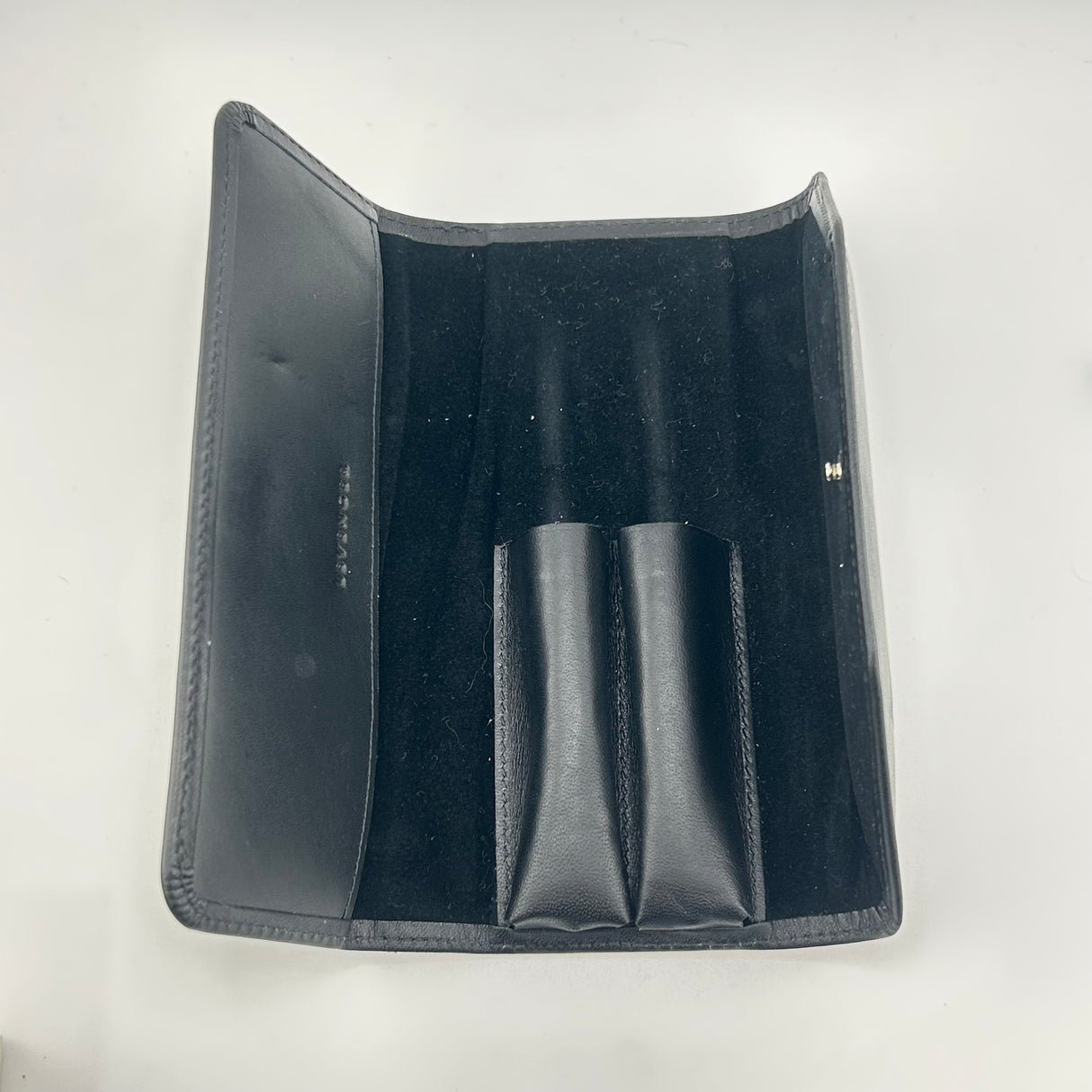Levenger Pen Pouch 100% black leather