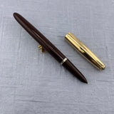 Parker 51 burgundy gold filled Converging Lines Cap - Vacumatic filling system - Fountain Pen