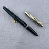 Parker 51 Navy blue chrome Cap - Blue diamond clip Vacumatic filling system - Fountain Pen