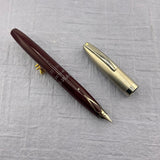 Sheaffer PFM (Pen for Men) Serie II Burgundy with brushed silver cap - still has the original sticker on it !  - Fountain Pen
