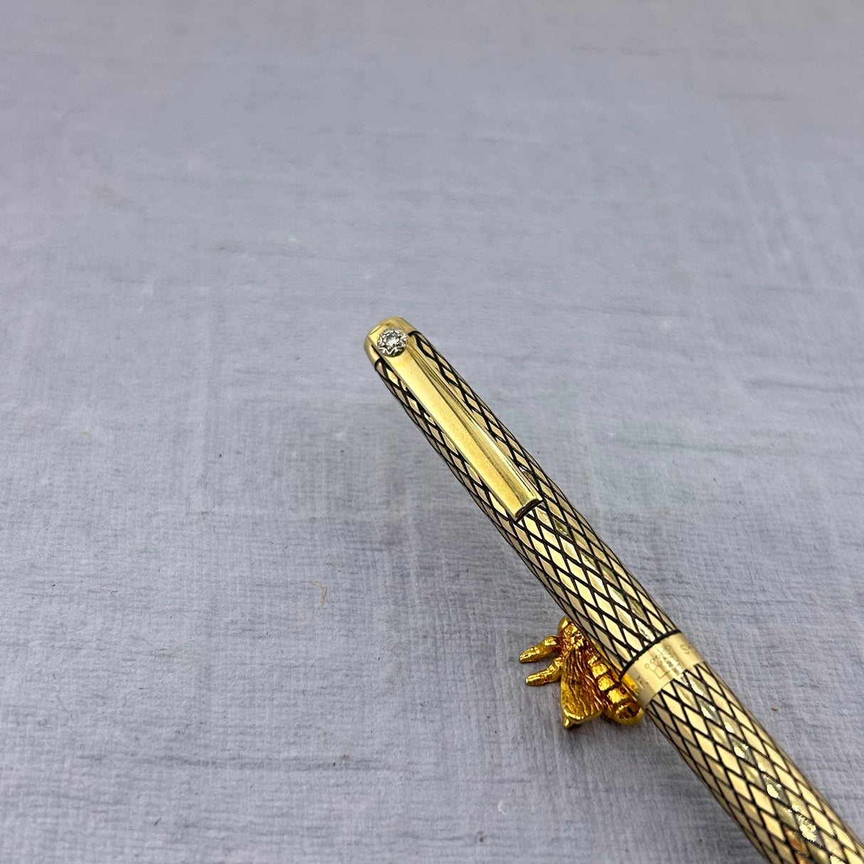 Sheaffer Diamond Sovereign (real diamond on clip) Imperial Set 14K gold filled  - New old stock -  Fountain Pen and Ball Pen