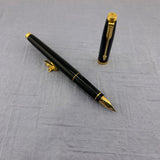 parker 75 set black lacquer gold trim - Original box - New old stock !  - Fountain pen and Ball pen