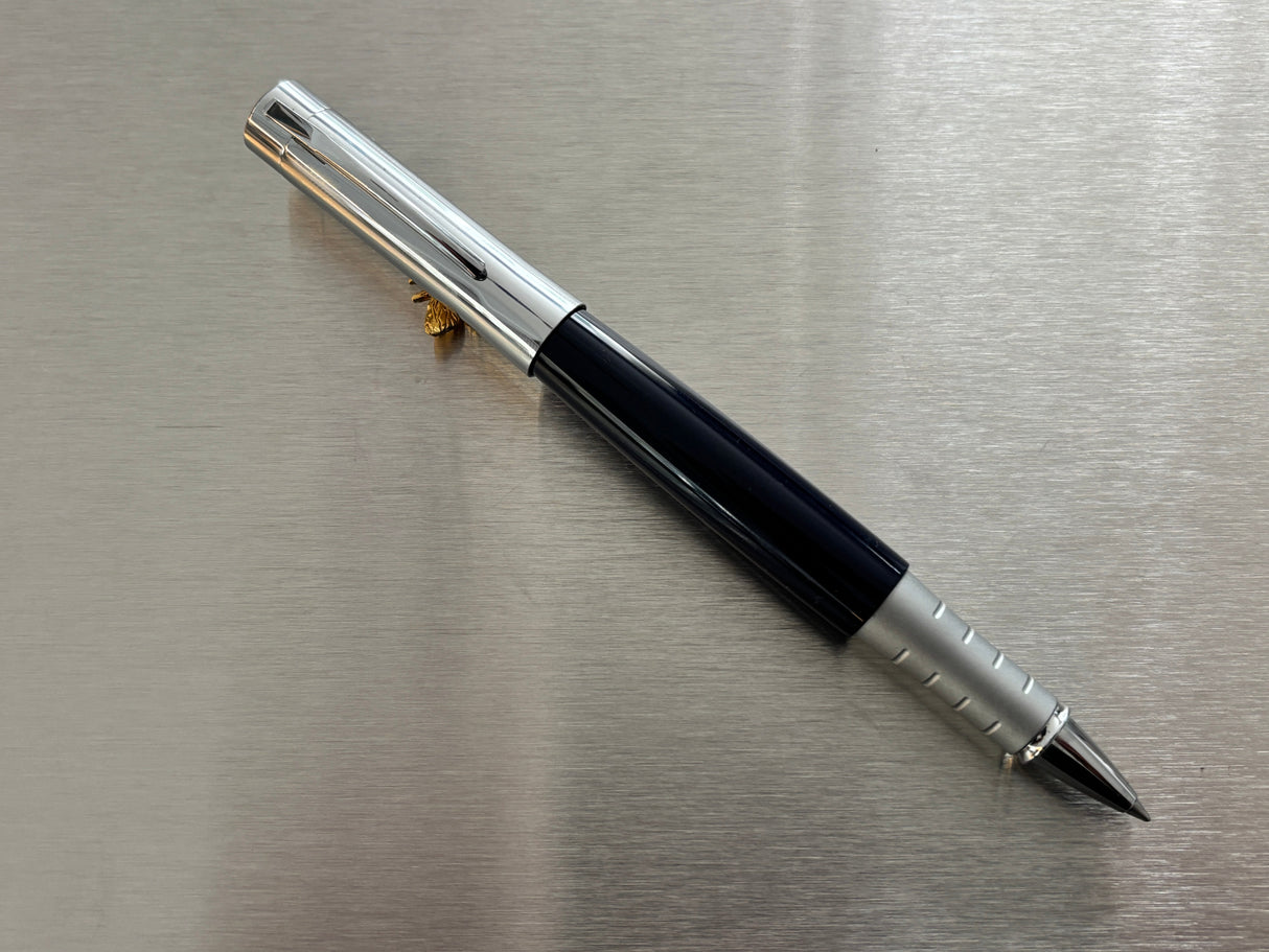 Rotring Data Initial Navy Blue / Chorme cap  - Roller Ball