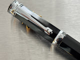 Monteverde Mini faceted Pen Black chrome trim - Fountain Pen