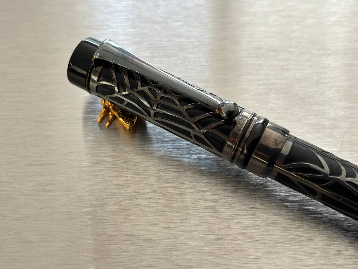 Laban Spider Web Black and silver - Fountain Pen