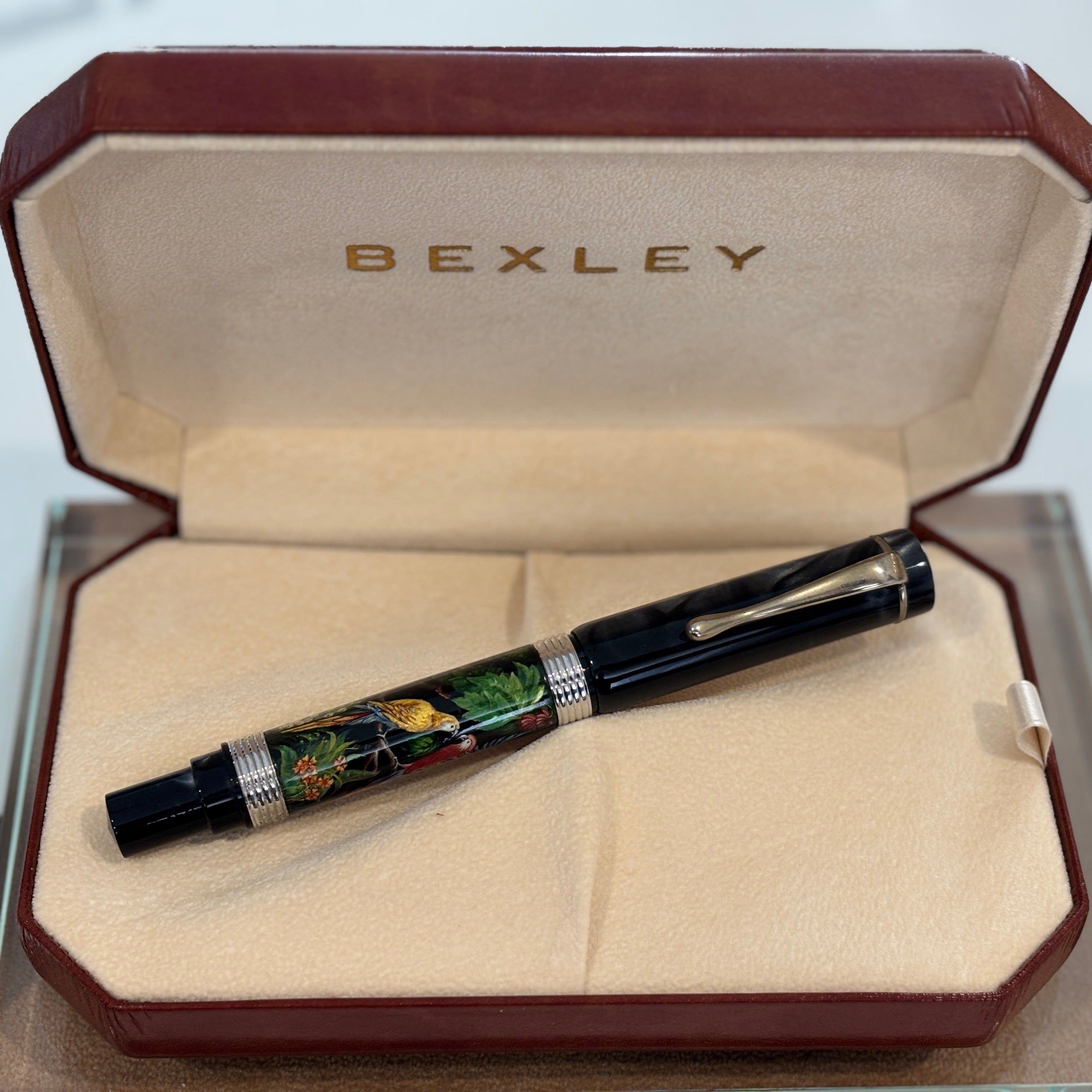 BEXLEY万年筆/ベクスリー/ベクスレイ/マーブル模様 /錦鯉/18K 750 Bexley Pens Plus The of Paradise Birds - 10K gold clip Hand