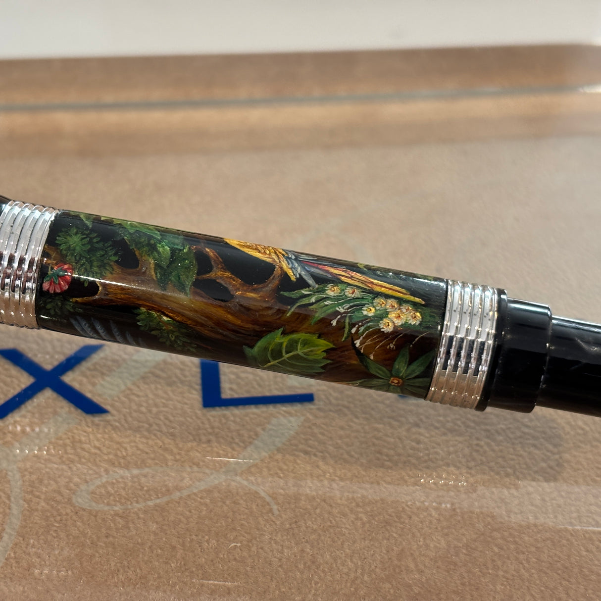 Bexley Pen Plus The of Paradise  Birds  10K gold clip Hand Painted