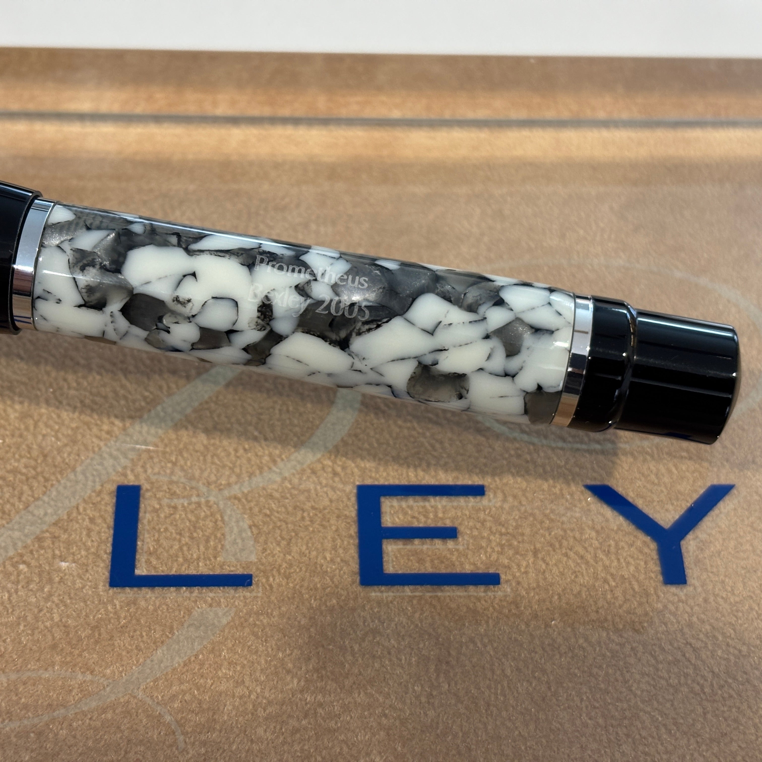 Bexley Prometheus Grand Cracked Ice huge # 8 nib ! – Fountain Pen