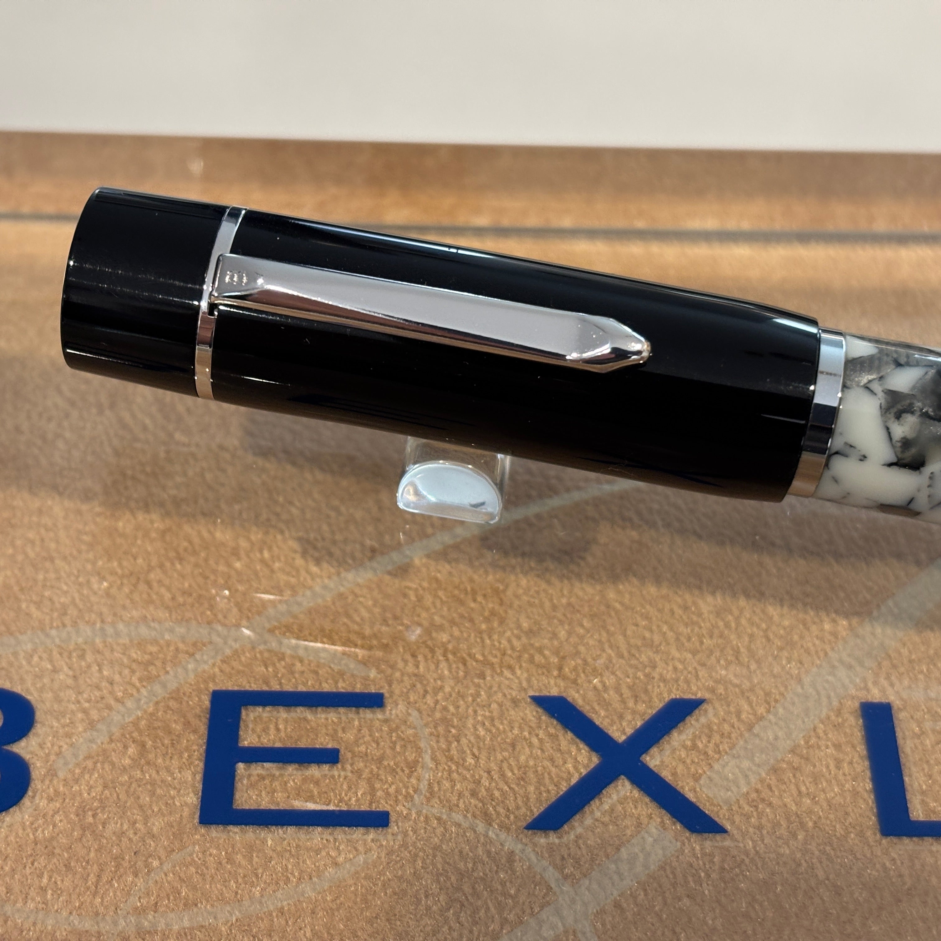 Bexley Prometheus Grand Cracked Ice huge # 8 nib ! – Fountain Pen