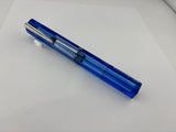 Nettuno Barracuda Blue Transparent  Square Fountain Pen  - Extremely Funky!