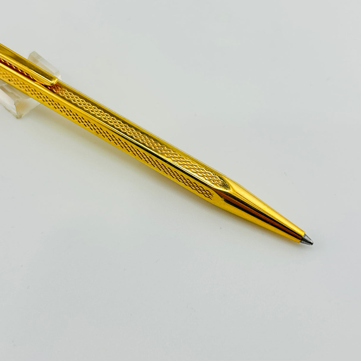 Caran d'ache Ecridor Chevron full Gold plated - Ballpoint