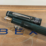 Bexley Decoband Light Green and Black ebonite Ripple Limited Edition 100 pens