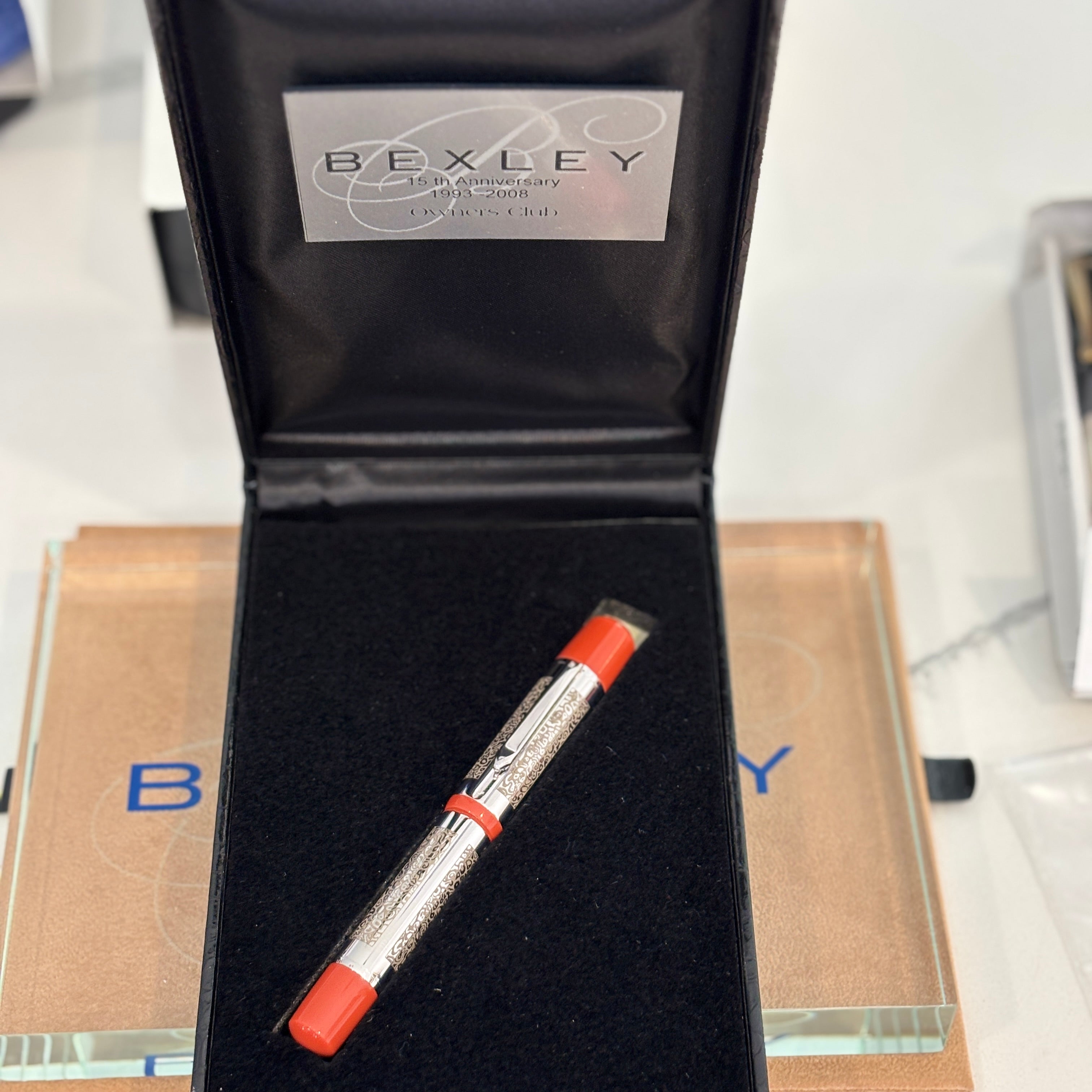 Bexley 15TH anniversary 1993-2008 Owners Club Poseidon orange with