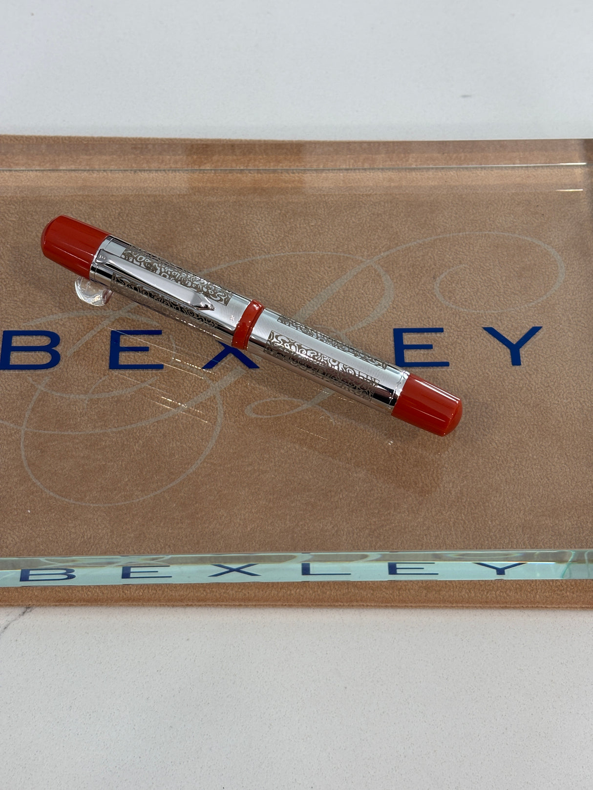 Bexley 15TH anniversary 1993-2008 Owners Club Poseidon orange with Silver 925 Filigree