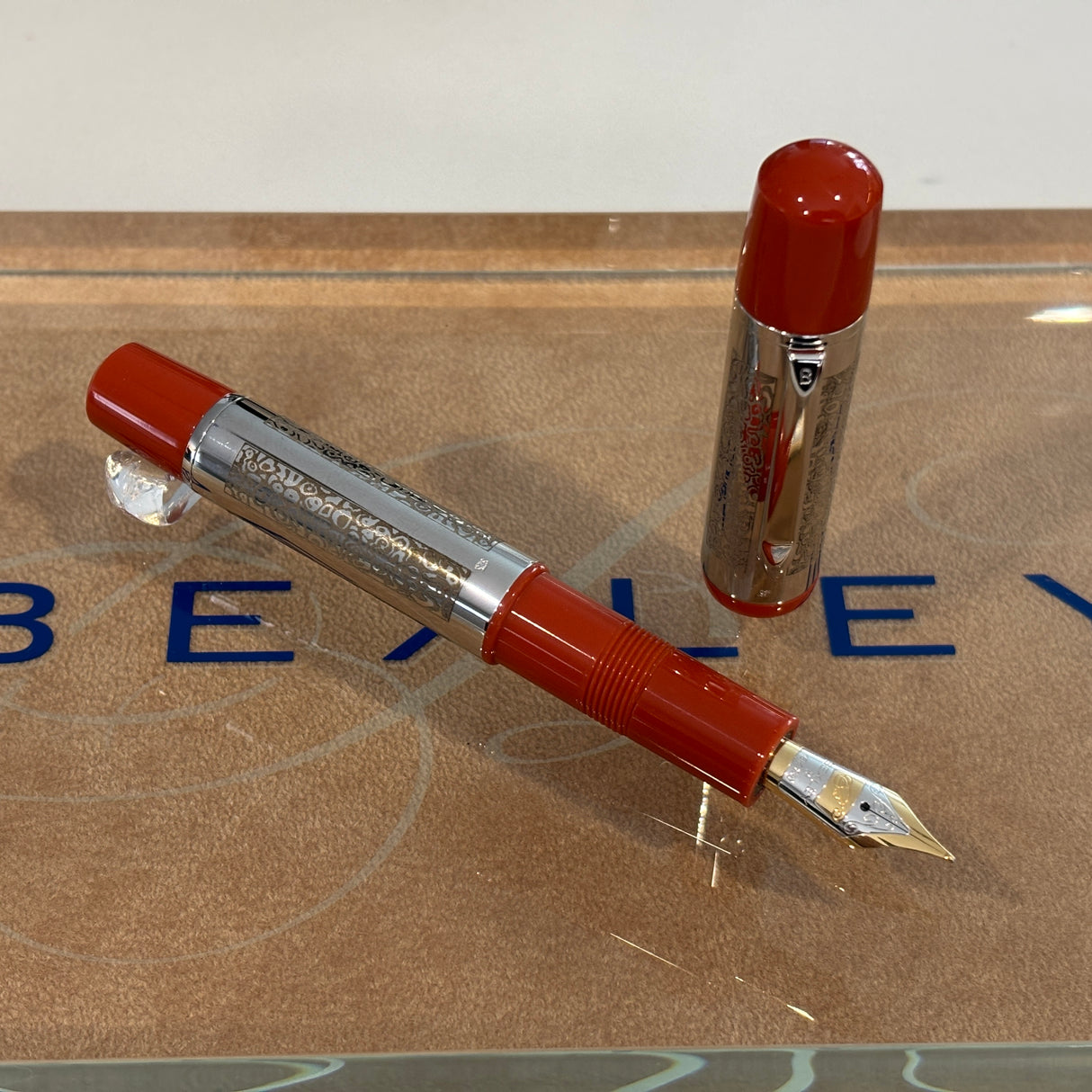 Bexley 15TH anniversary 1993-2008 Owners Club Poseidon orange with Silver 925 Filigree