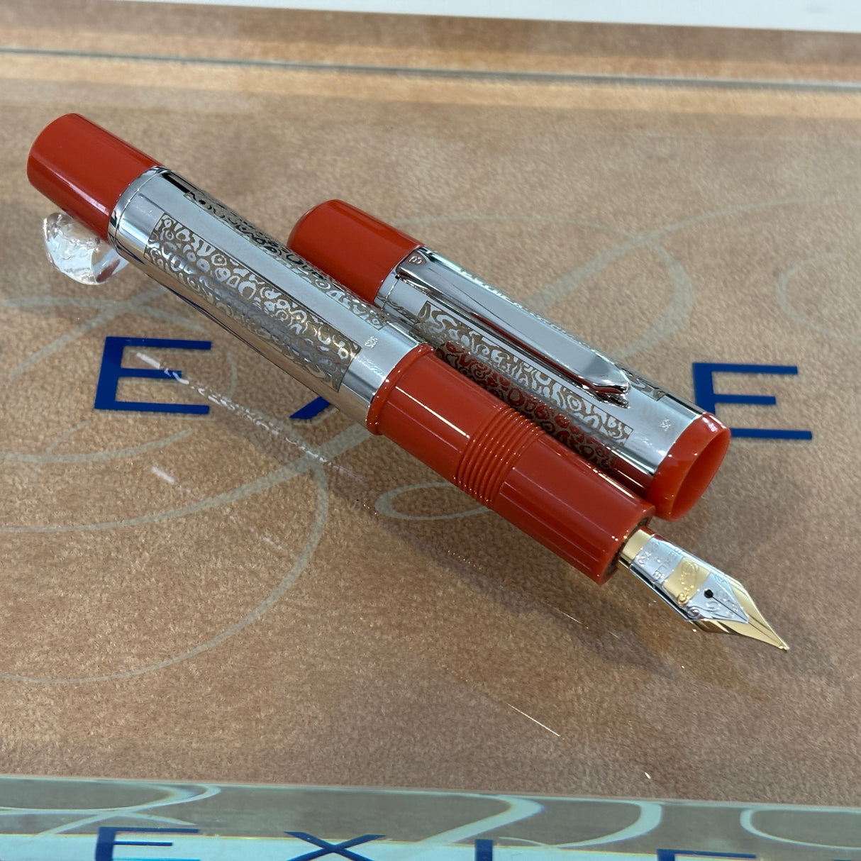 Bexley 15TH anniversary 1993-2008 Owners Club Poseidon orange with Silver 925 Filigree