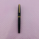 Montblanc 221 P Black Resin Gold trim  circa 1975   - Fountain Pen