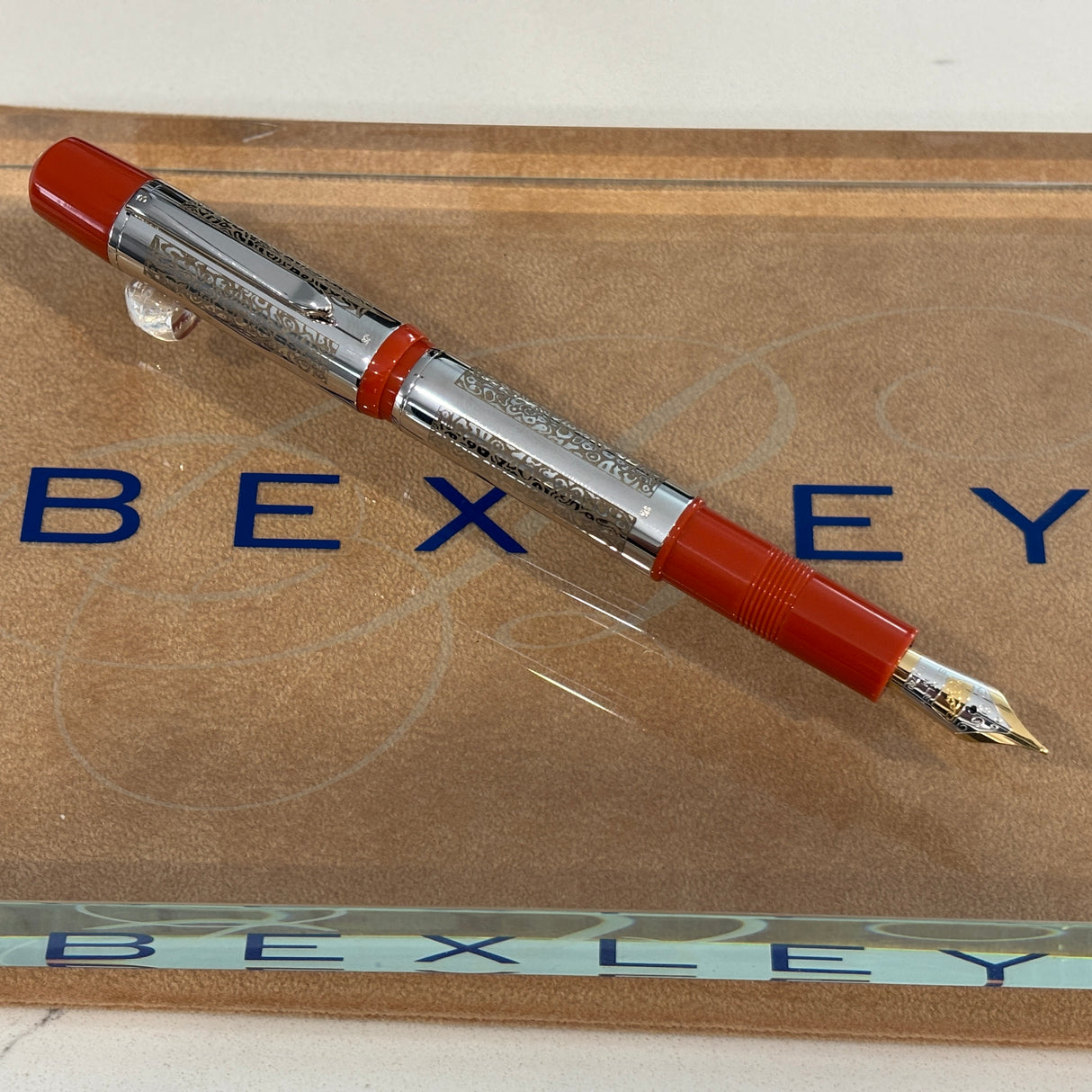 Bexley 15TH anniversary 1993-2008 Owners Club Poseidon orange with Silver 925 Filigree