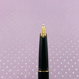 Montblanc 221 P Black Resin Gold trim  circa 1975   - Fountain Pen