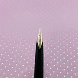 PILOT Elite  Sterling silver cisele - Rare Broad stub nib 18k !! circa 1977 - fountain Pen