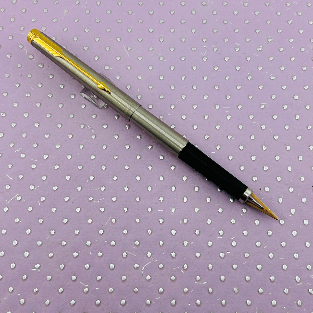 Parker 180 Brushed steel New condition  - Fountain Pen