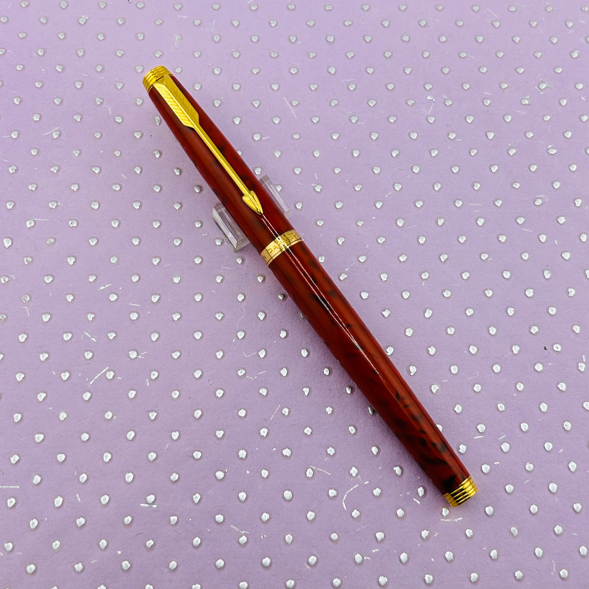 Parker 75 Jasper red  Quartz New condition RARE COLOR SCARCE   - Fountain Pen