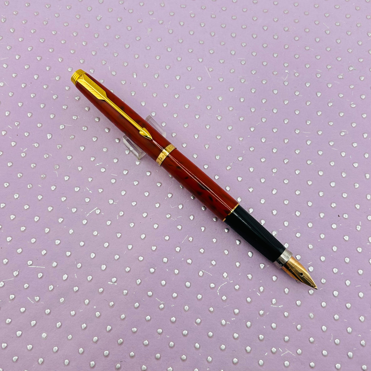 Parker 75 Jasper red  Quartz New condition RARE COLOR SCARCE   - Fountain Pen