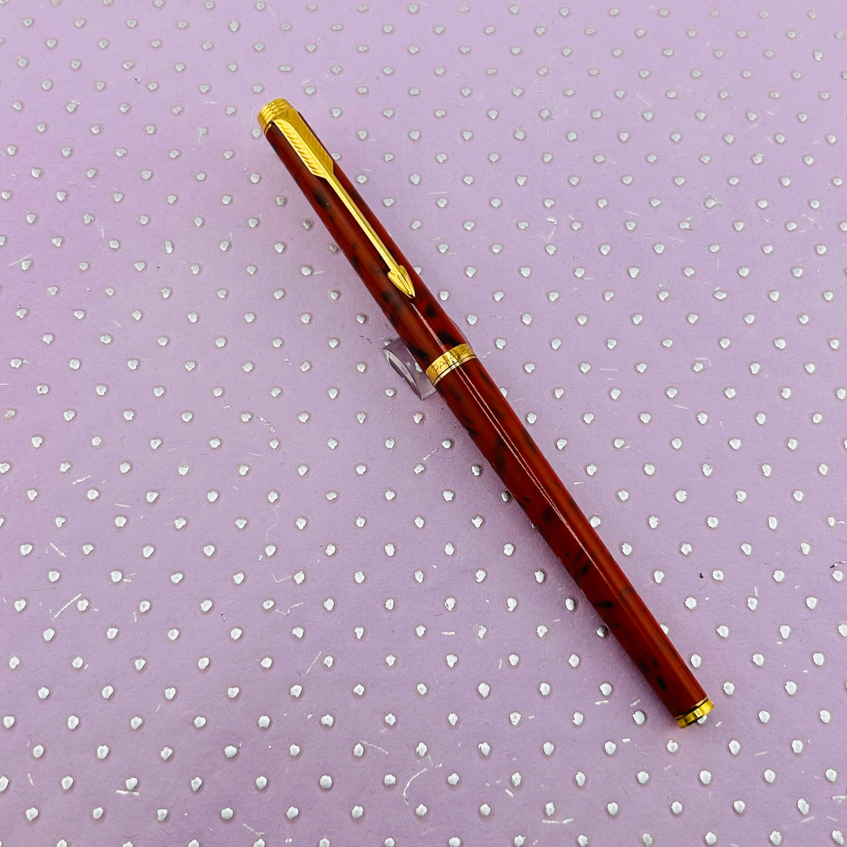 Parker 180 Jasper red  Quartz New condition RARE COLOR SCARCE   - Fountain Pen
