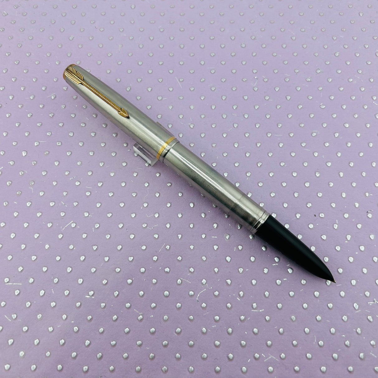 Parker 51 Aerometric Flighter Stainless Steel circa 1950   - Fountain Pen