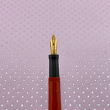 Wahl-Eversharp Ring top  Coral Celluloid Flexible nib   - Fountain Pen