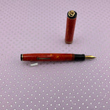 Wahl-Eversharp Ring top  Coral Celluloid Flexible nib   - Fountain Pen