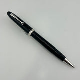 Omas Ogiva Black Cotton resin silver trim  - Roller Ball