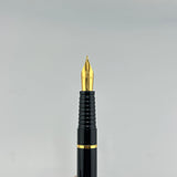 Waterman Laureat Black Lacquer - Fountain Pen and Rollerball Set