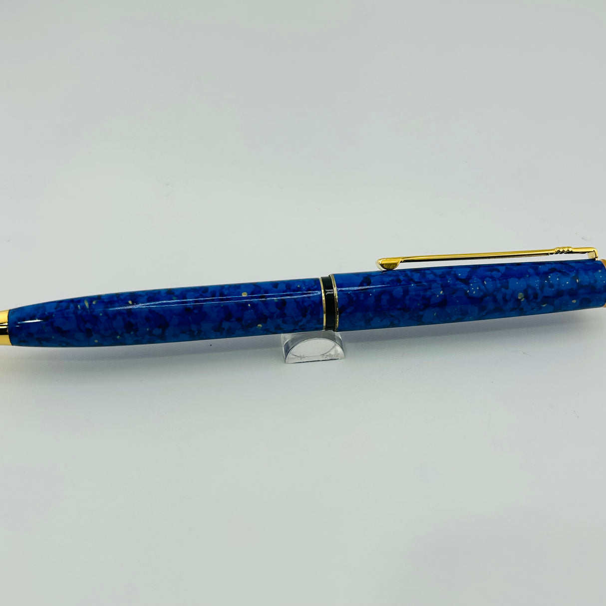 Diplomat Blue Marble Lacquer - Ballpoint