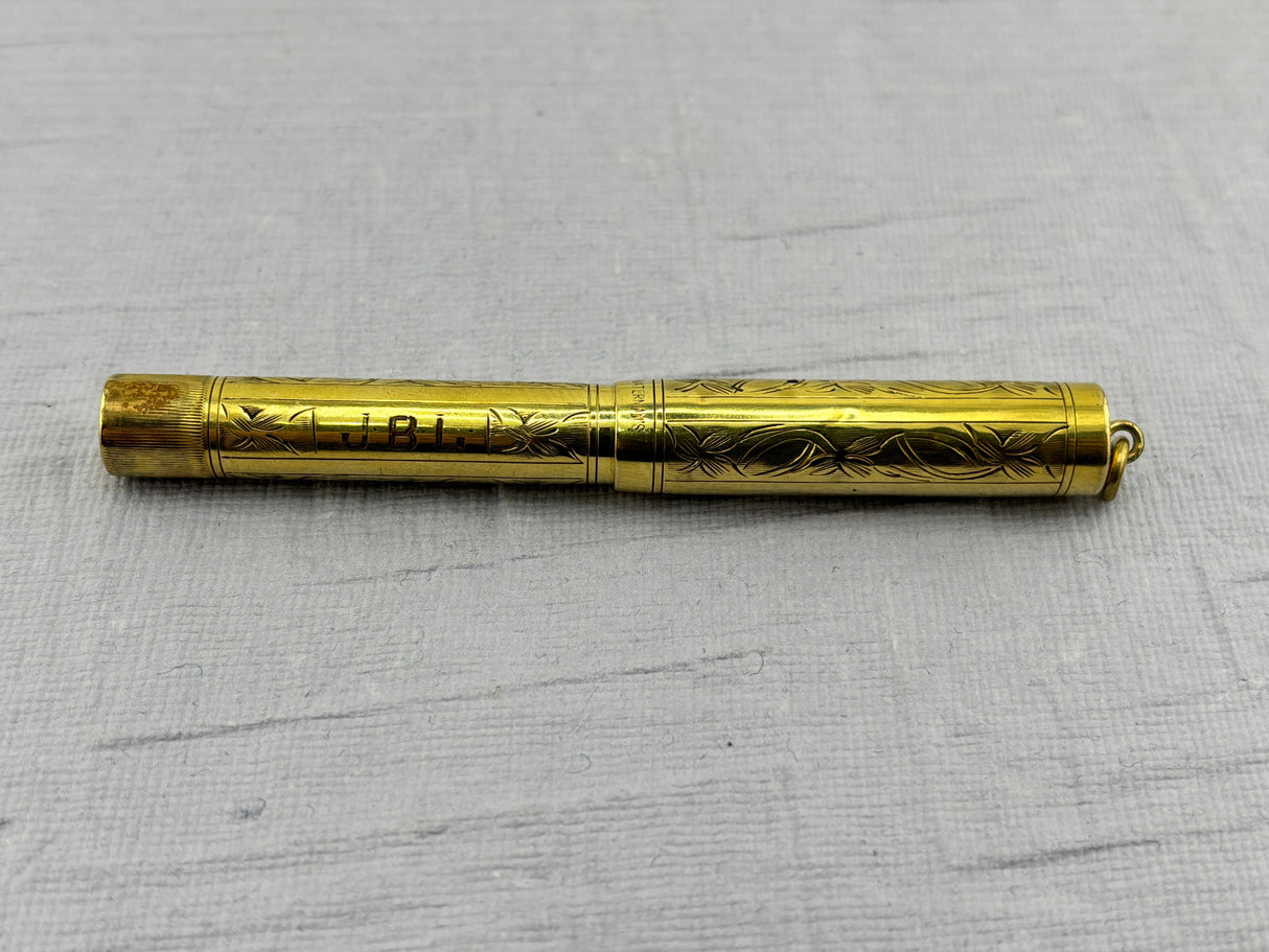 Waterman 0552 1/2V  Floral Leaves Pattern