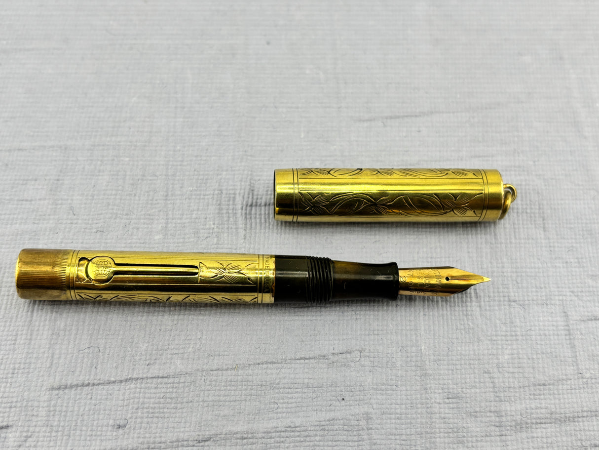 Waterman 0552 1/2V  Floral Leaves Pattern