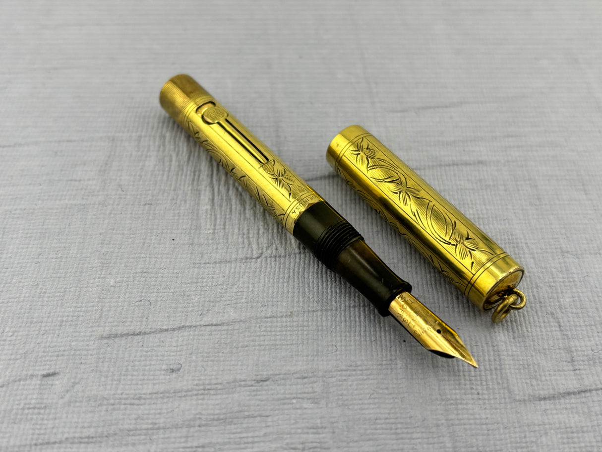 Waterman 0552 1/2V  Floral Leaves Pattern