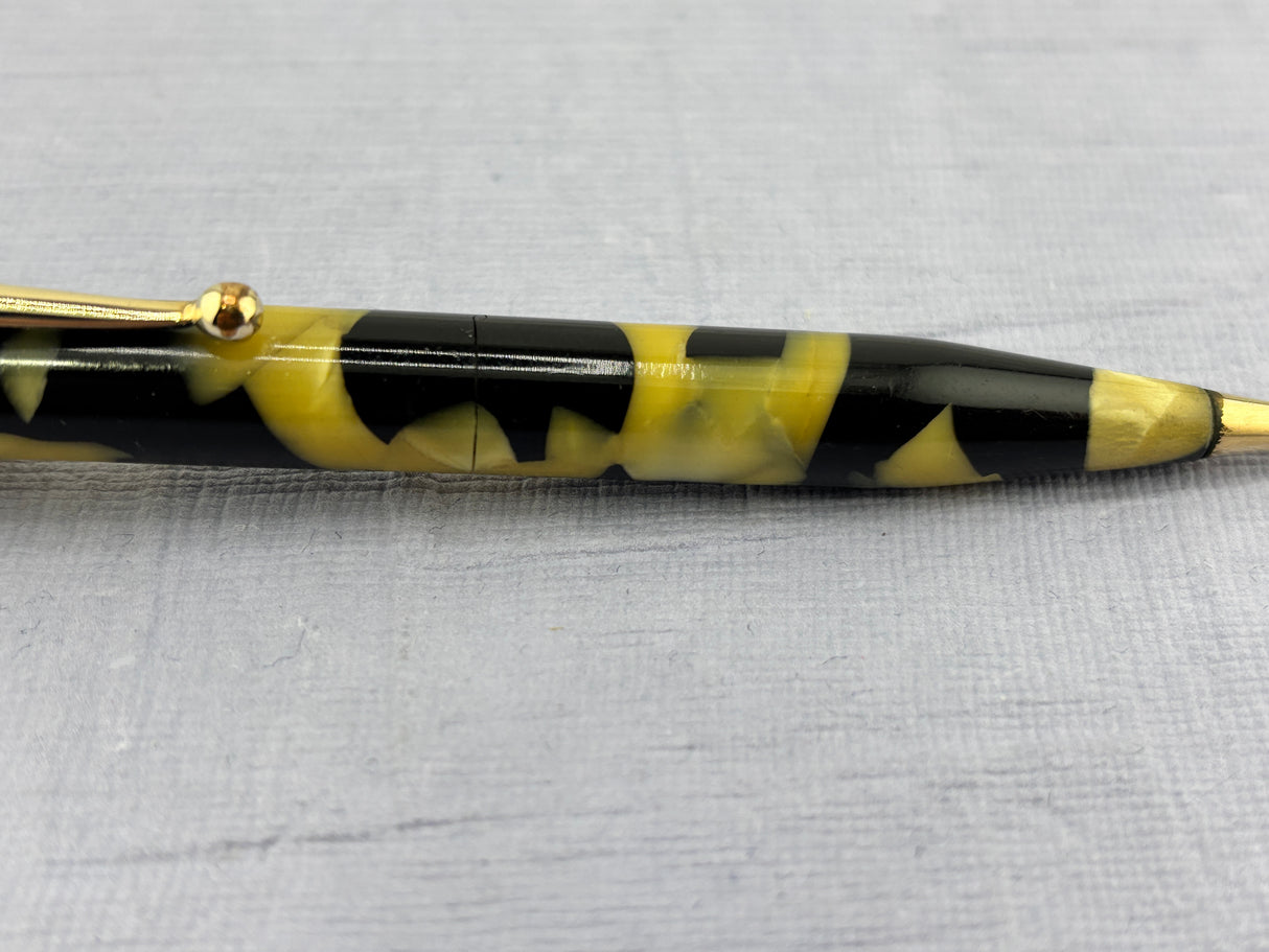 Sheaffer Lifetime Flat Top Oversize Black and Pearl Pencil