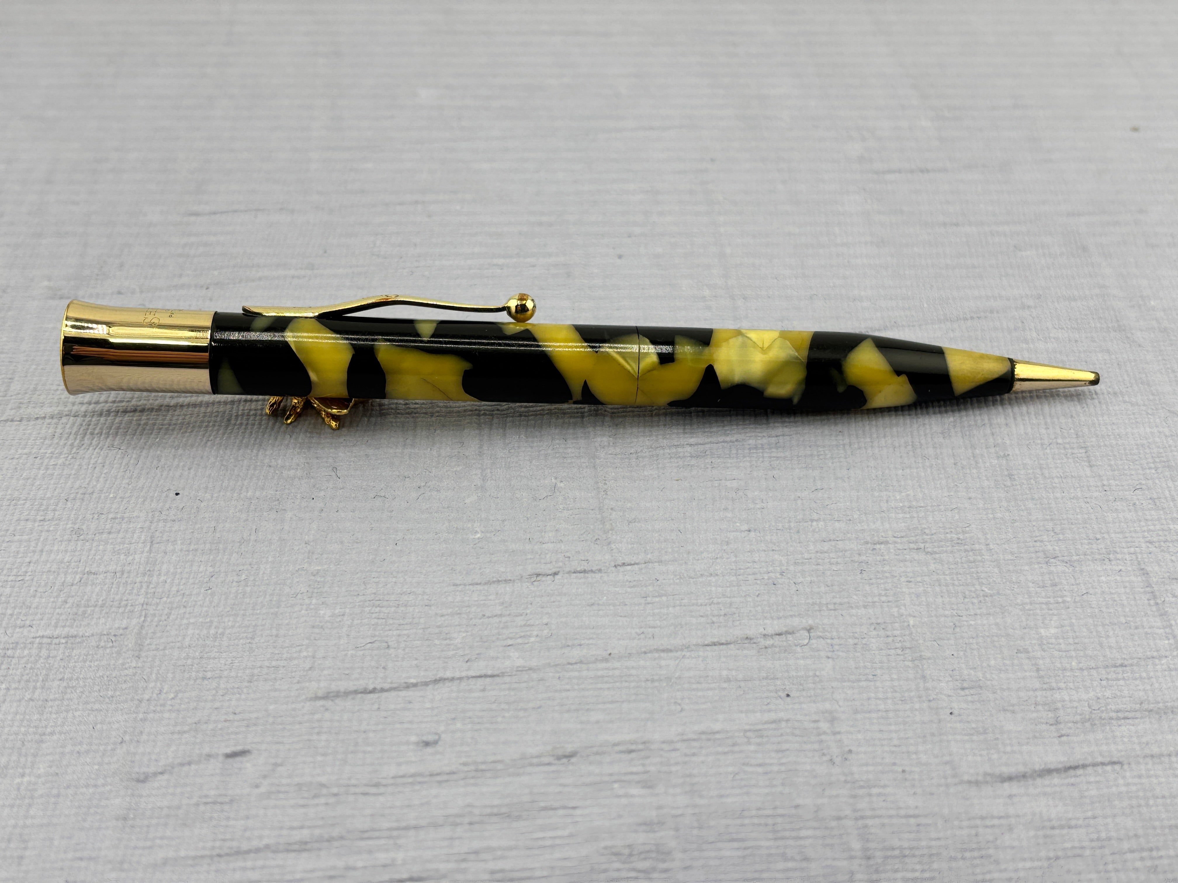 Sheaffer Lifetime Flat Top Oversize Black and Pearl Pencil