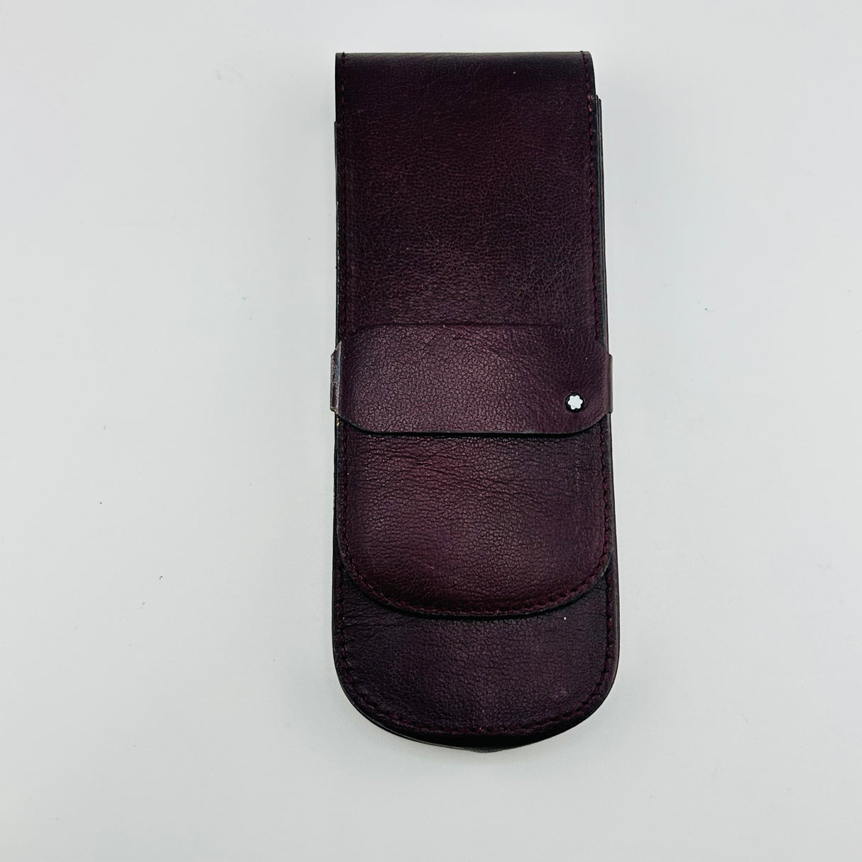 Montblanc Burgundy pen pouch hold 3 pens - circa 2000  - Pen Pouch