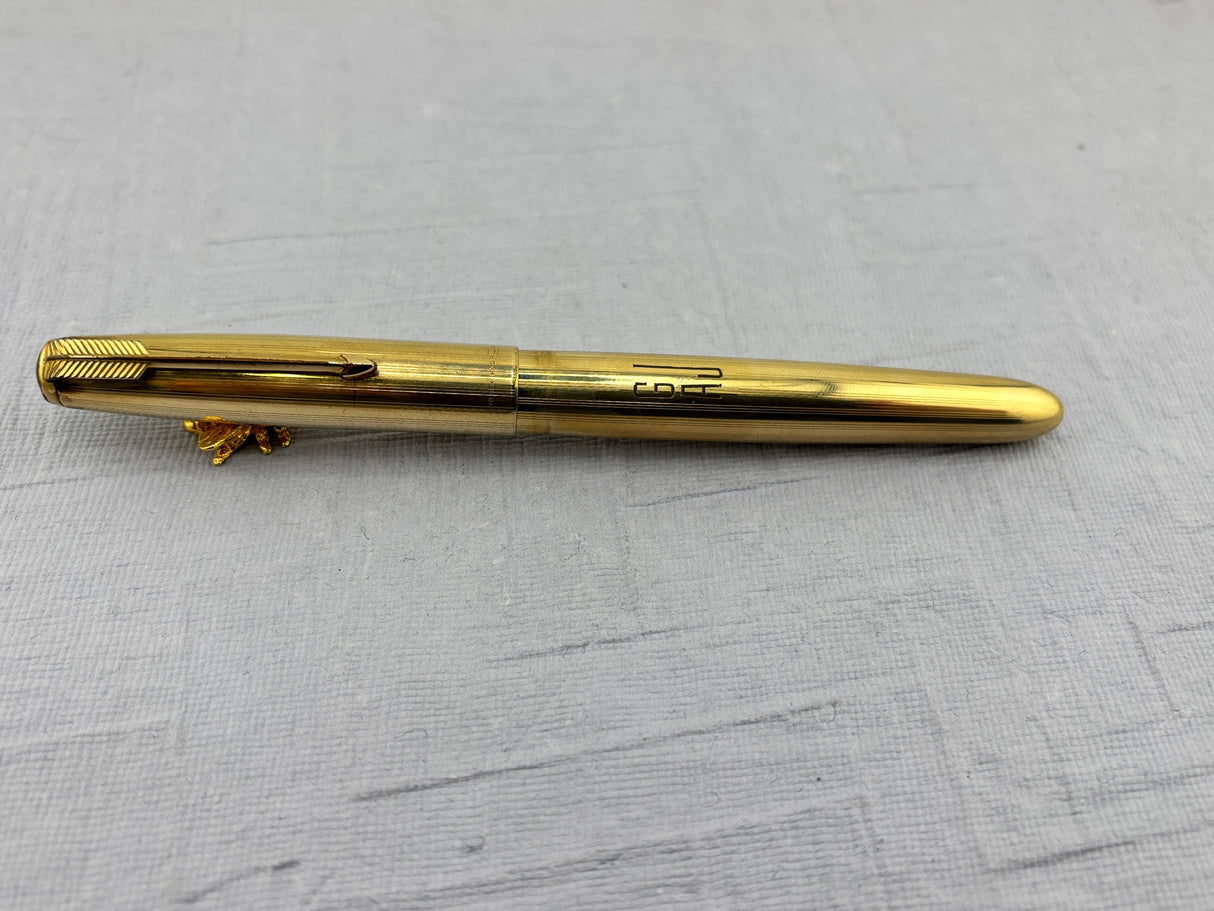 Parker 51 Full gold filled 14k - Great STUB nib - Fountain Pen
