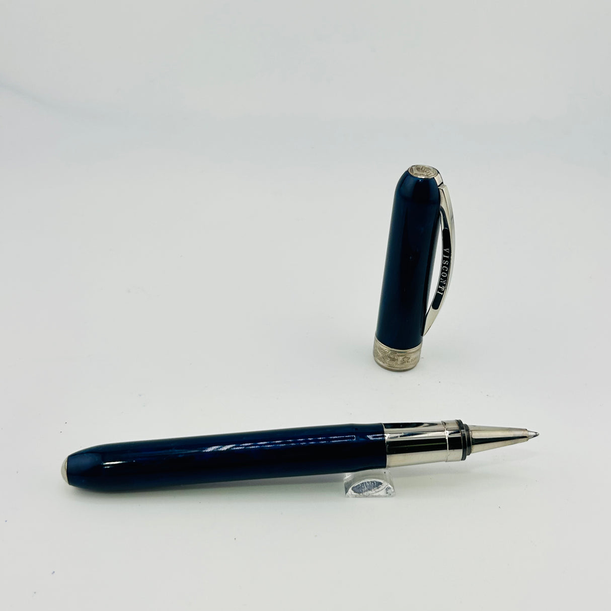Visconti Rembrandt Blue silver trim - Roller ball