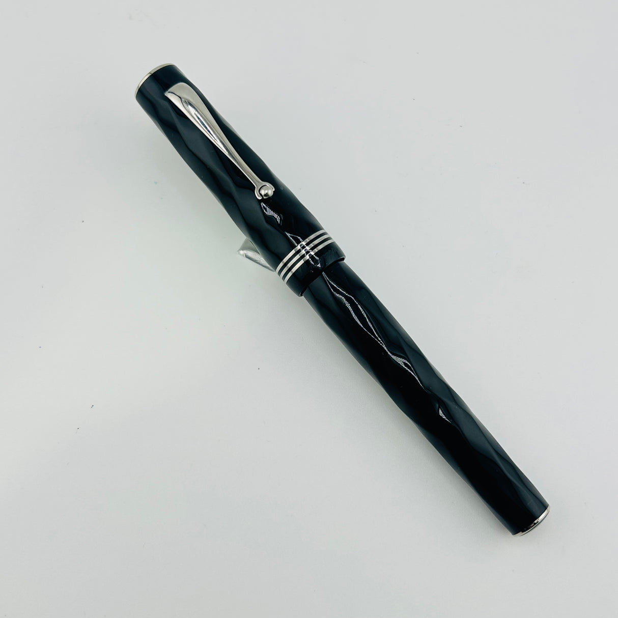 Montegrappa Brenta  Black grey marble - Roller Ball