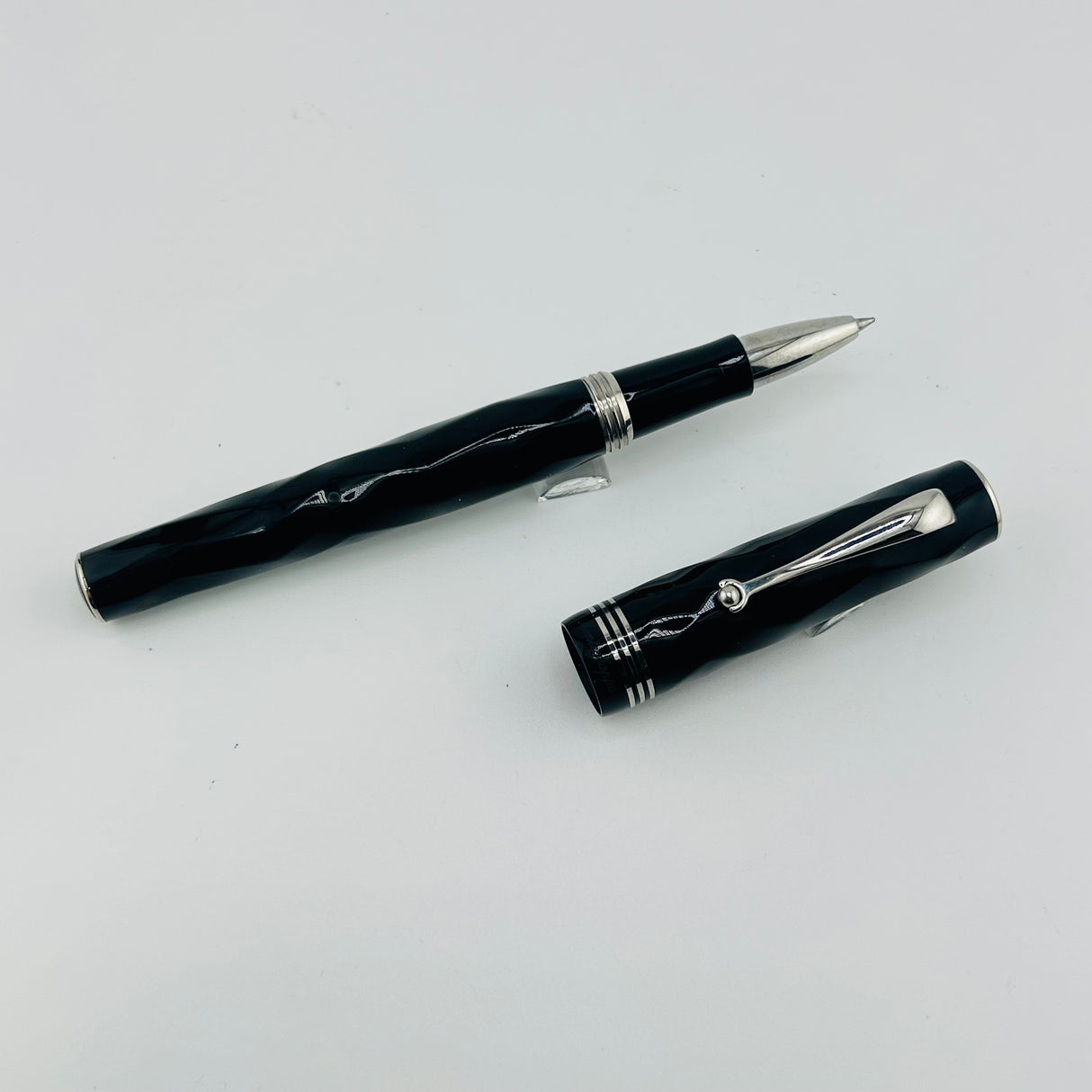 Montegrappa Brenta  Black grey marble - Roller Ball